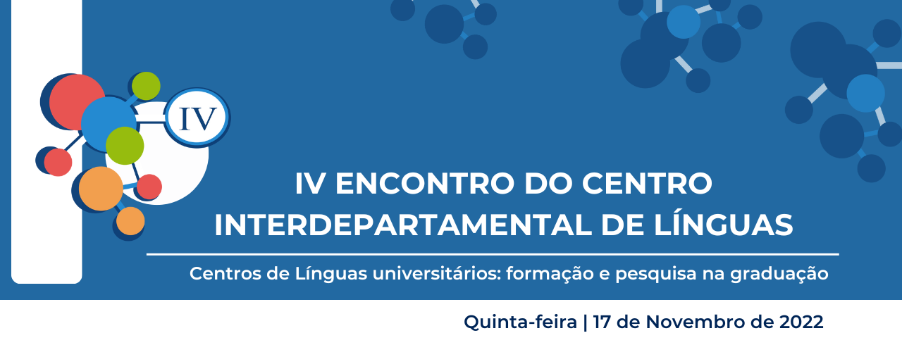 Banner IV ENCONTRO DO CENTRO INTERDEPARTAMENTAL DE LÍNGUAS