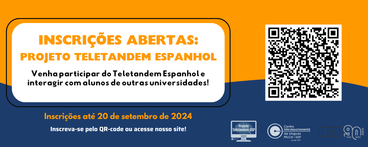 inscrições teletandem espanhol